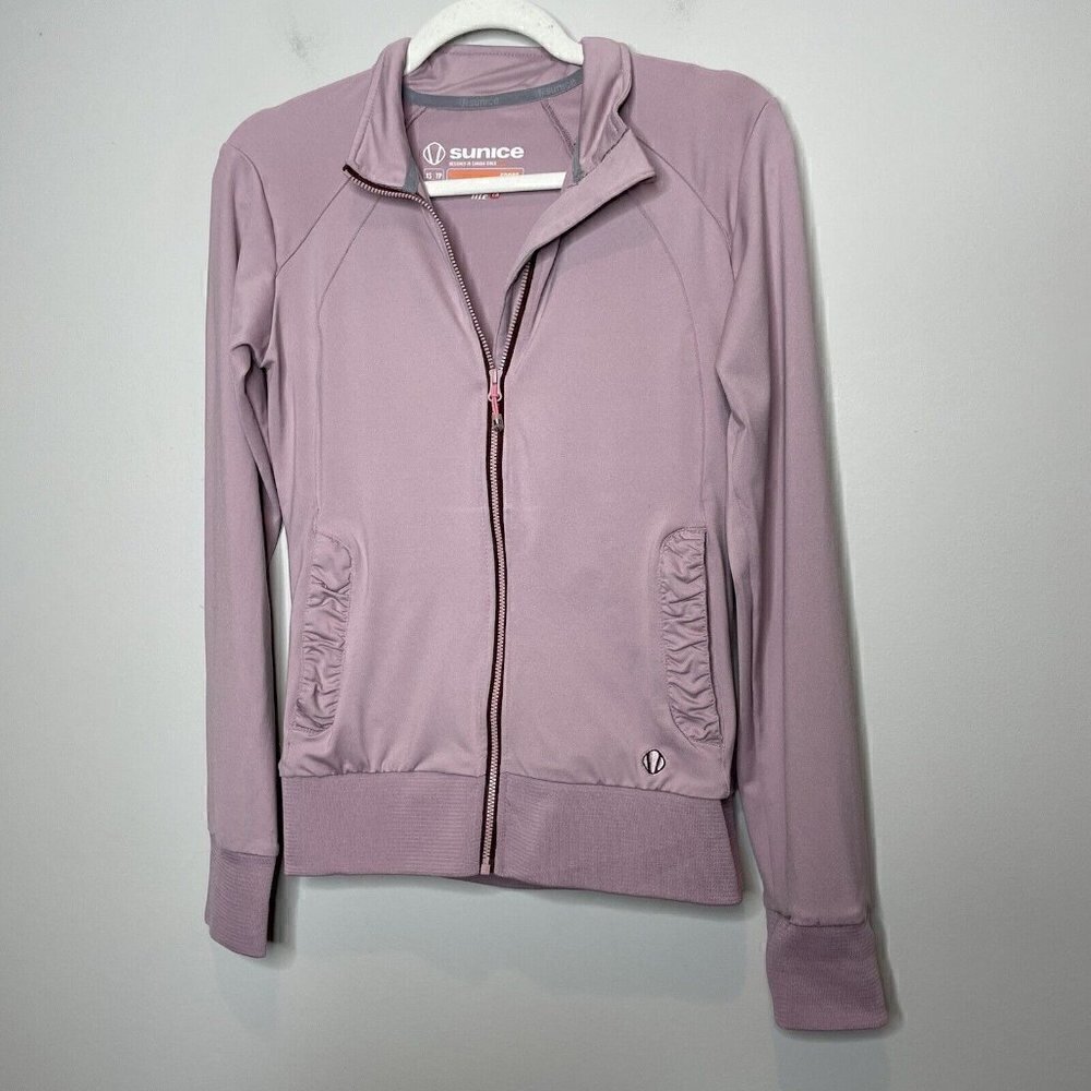 Sunice Sport Super Lite FX Zip Up Mauve Athletic Jacket Size XS